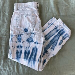 Gap Denim Jeans Womens 27 Pink & Blue Tye Dye